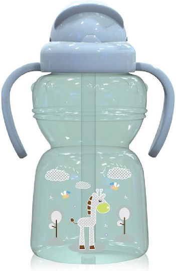 Lorelli Plastic Baby Bottle Animals Anti-Colic with Silicone Teat for 6+ Months Green 325ml