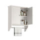 Relaxdays Badezimmerschrank 48x16x55cm Weiß