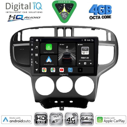 Digital IQ Ηχοσύστημα Αυτοκινήτου για Hyundai Matrix 2001-2010 (Bluetooth/USB/WiFi/GPS/Apple-Carplay/Android-Auto) με Οθόνη Αφής 9"