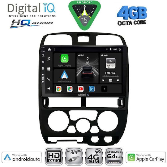 Digital IQ Ηχοσύστημα Αυτοκινήτου Isuzu D-Max 2002-2008 (Bluetooth/USB/WiFi/GPS/Apple-Carplay/Android-Auto) με Οθόνη Αφής 9"
