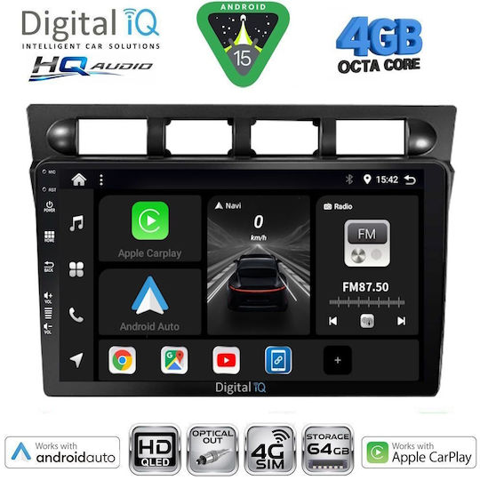 Digital IQ Car Audio System for Kia Picanto 2004-2008 (Bluetooth/USB/WiFi/GPS/Apple CarPlay/Android Auto) with 9" Touch Screen