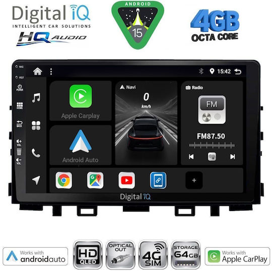 Digital IQ Car Audio System for Kia Rio Stonic 2018+ with Touch Screen 9 inches