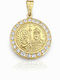 Ioannis Kosmima Pendant Kids Charm Constantine Coin Gold 9K AFP-924724Y