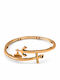 Women's Bracelet with Gold Plated Anchor Design 20cm