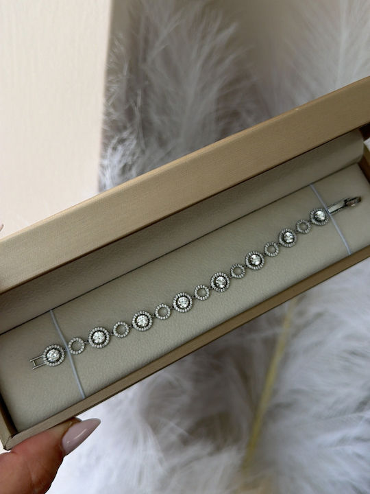 Women's Steel Bracelet with Zircon