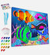 Splat Planet Wooden Colouring Set 30x30cm