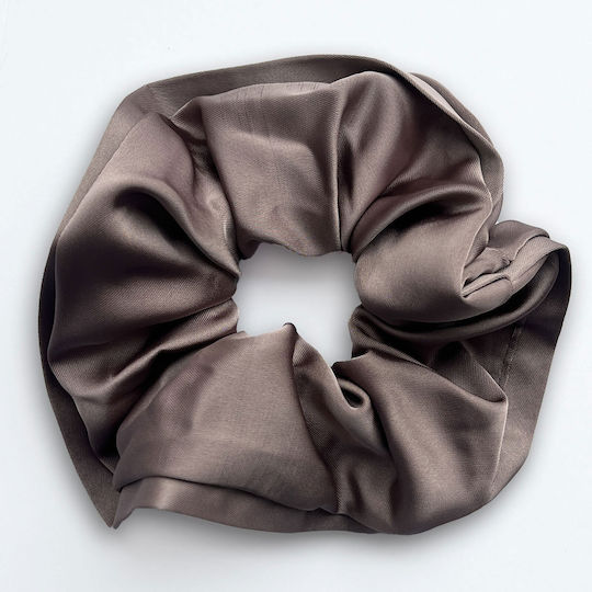 Класически Ластик За Коса Scrunchie Едноцветен Коприна Минималистичен Лавандулов