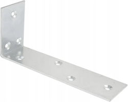Eckregal aus Metall in Silber Farbe
