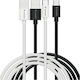 Verbatim USB 2.0 Cable USB-C Male - USB-C 18W Black 2 Pieces