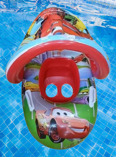 Σωσίβιο Swimtrainer με Σκίαστρο Γαλάζιο Παιδικό Φουσκωτό Βαρκάκι Θαλάσσης