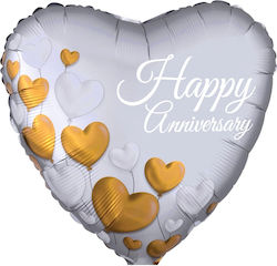 Μπαλόνι Foil 18" Καρδιά "happy Anniversary"