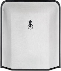 Relaxdays Metallic Fireplace Screen 61x54cm Black