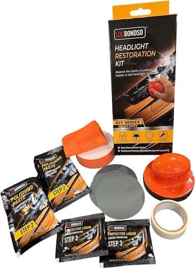 Locbondso Headlight Restoration Satz Für Glänzen Und Reinigung Von Autolampen 8249