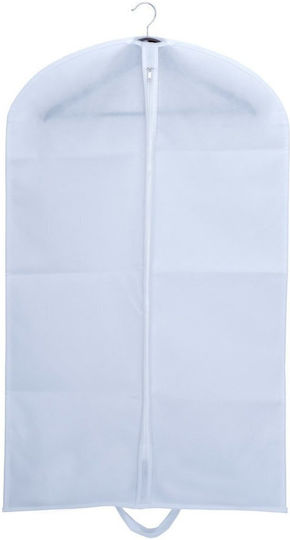 Humero Husă Din Plastic Pentru Depozitare Costum Haine Rochii Albă 60x100cm 3 Bucăți