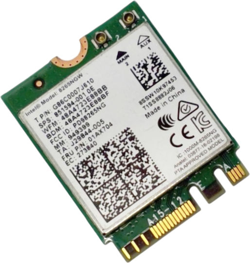 Wireless Network Card Wi-fi 5 Intel 8265ngw Ac-8265 Wi-fi 5 Wireless Card & Bluetooth 4.2 Mini Pci-e M.2 2230 Dell 8f3y8 08f3y8 G86c0007j610 851594-001 Inspiron 7559 Xps 9360 802.11ac Dual Band 5ghz 2.4 Ghz 867mbps Code 1-brd366