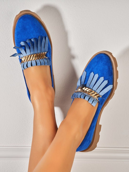 Seastar Shoes Mocasini Dama În Culoare Albastră