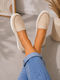 Damen Mokassins in Beige Farbe