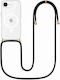 Silicone Case Cord Black Iphone 16 Pro Max Transparent Magline