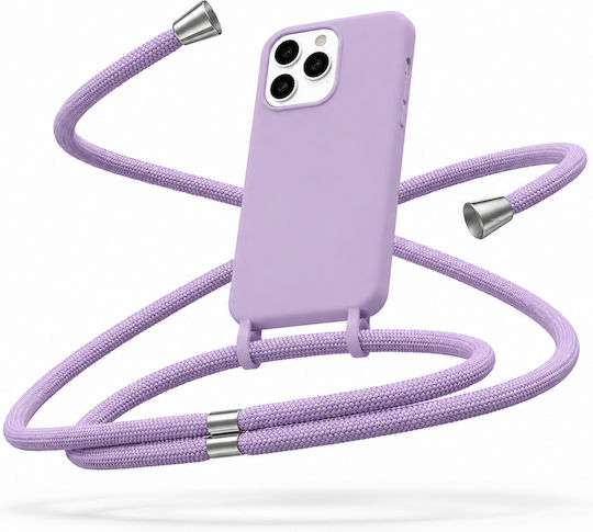 Калъф Силиконов Кораж Iphone 17 Pro Лилав Mobicase