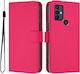 Tel1 Tcl 306 305 30 Se 30 E Skin Feel Solid Color Book Case Rose Red