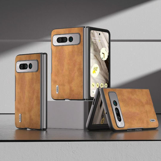 Ретро Задна Корица Кафява Google Pixel Fold