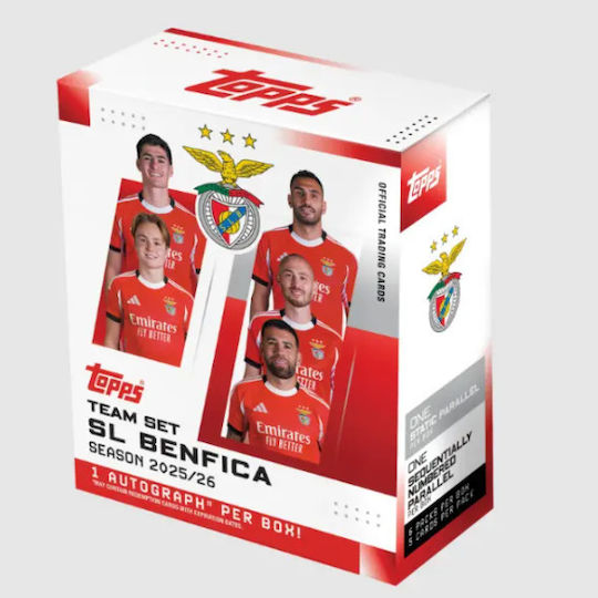 Κάρτες Sports Trading Cards Topps Team Set 2025-26 Benfica 6 Packs