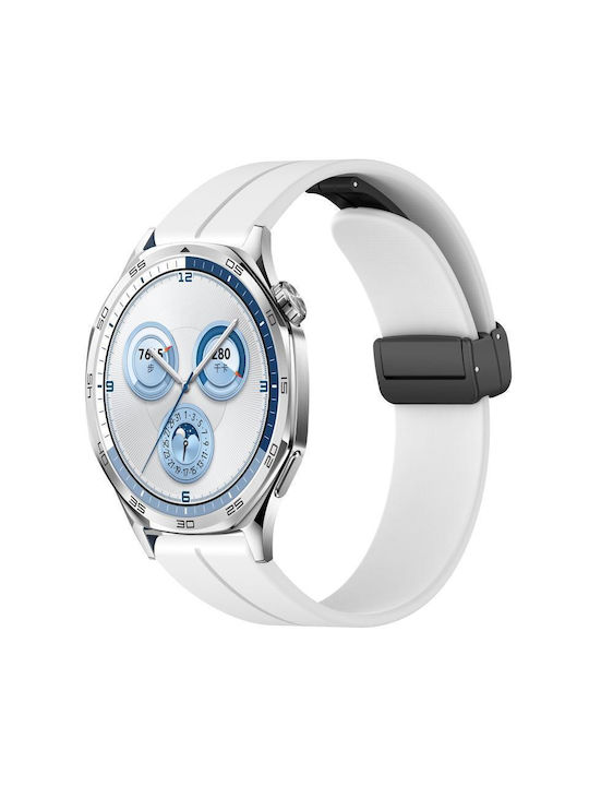 Λουράκι Σιλικόνης Λευκό (Huawei Watch GT/GT Pro 2/3/4/5 / Ultimate 46mm)
