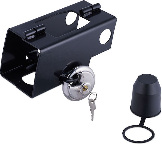 Trailer Lock Box Relaxdays Black 9x20x10 Cm