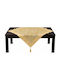 Inart Tablecloth Champagne-Gold 90x90cm