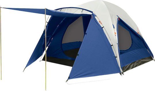 Hupa Gemini 3p Σκηνή Camping Igloo Ασημί με Διπλό Πανί 4 Εποχών για 3 Άτομα 320x220x150εκ.