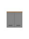 Valencia Küchenschrank Dunstabzugshaube Grau 60x32x61cm