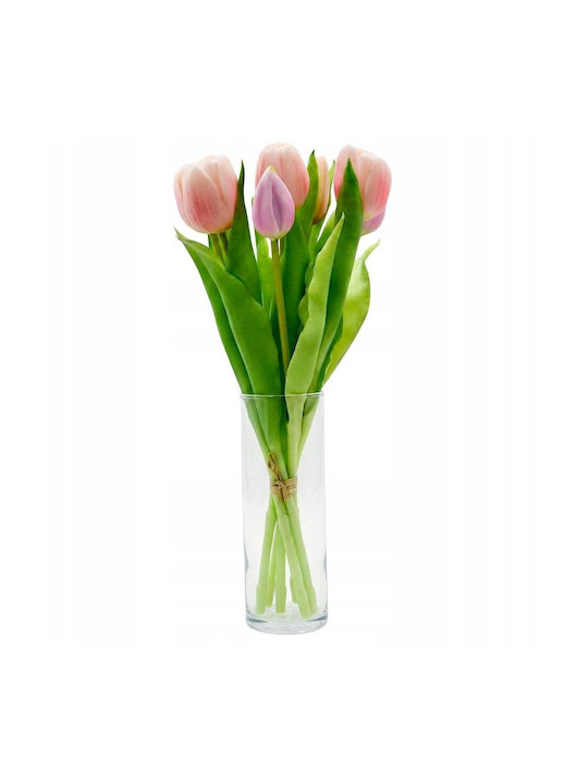 Bouquet of Pink Tulips 31cm Saska Garden