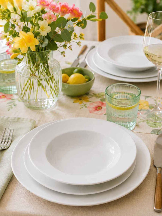 Lubiana Roma White Porcelain Dinnerware Set 40pcs
