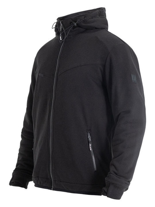 John Doe XTM Hoodie V3 Ανδρικό Μπουφάν Μηχανής Softshell 4 Εποχών Μαύρο
