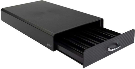Kaffeekapselständer 123inkt Kunststoff Schublade 48 Plätze Schwarze C903