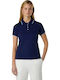Women's Polo Blouse Short Sleeve Blue
