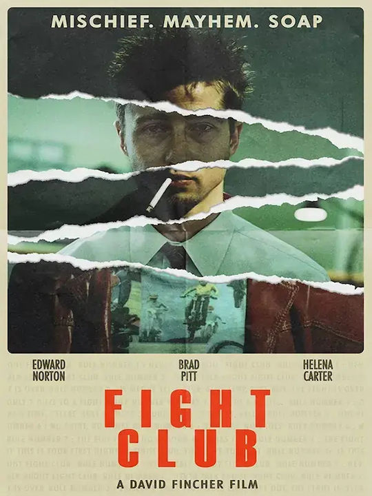 Poster Fight Club Mischief.mayhem.soap Mv013 40cm X 50cm