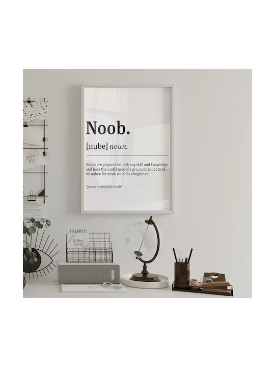 Gaming Poster Noob Gm132 40cm X 50cm Κορνίζα Κα...