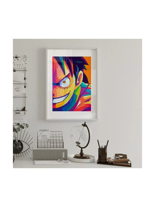 Poster One Piece Luffy An040b 40cm X 50cm Κορνί...
