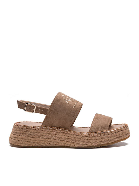 Damen Beigen Flatforms Anatomisch