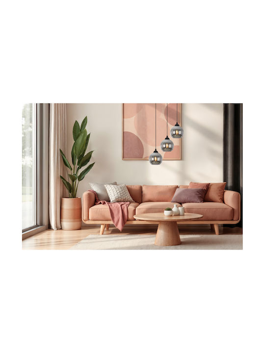 Light Home Candelabru Suspendat Negru cu Soclu E27