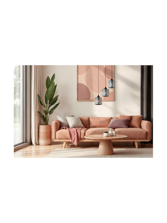 Light Home Висящо Осветително Тяло Черно с Цокъл E27