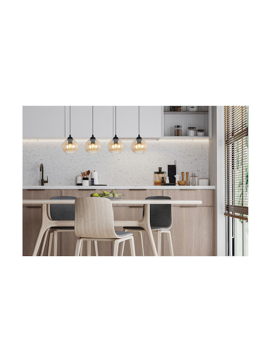 Light Home Висящо Осветително Тяло Черно с Цокъл E27