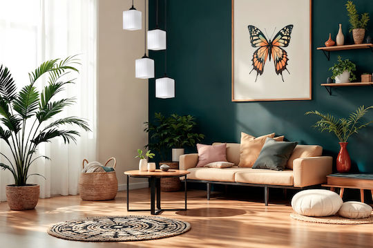 Light Home Pendant Ceiling Light Black with E27 Socket