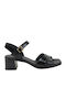 Sandale Elegante Damă Din Piele Negre