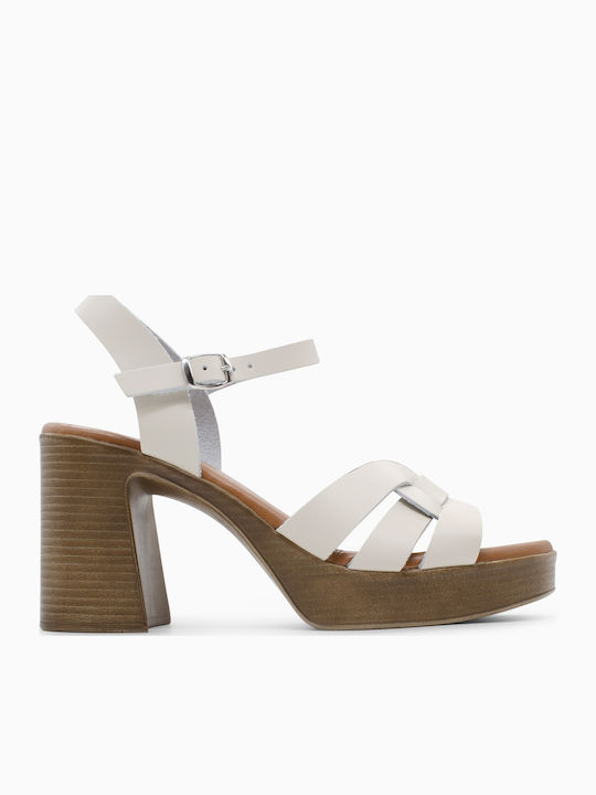 Oh My Sandals Δερμάτινα Πέδιλα Ανατομικά Μπεζ