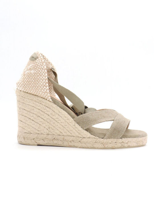 Summer Women's Platform Espadrilles Style Khaki