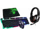 6785 Σετ Gaming Πληκτρολόγιο με RGB φωτισμό & Ποντίκι (Αγγλικό US) Γκρι