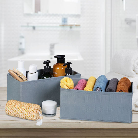 Relaxdays Drawer Organizer in Grey Colour 13x28.5x28.5cm 8 Pieces