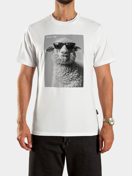 3Guys Tricou Alb